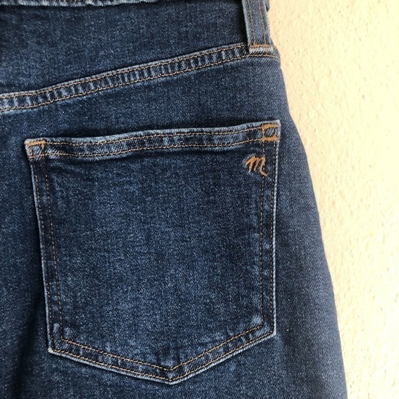 Madewell Stretch Denim Straight Mini Skirt Size 24 - Picture 5 of 11